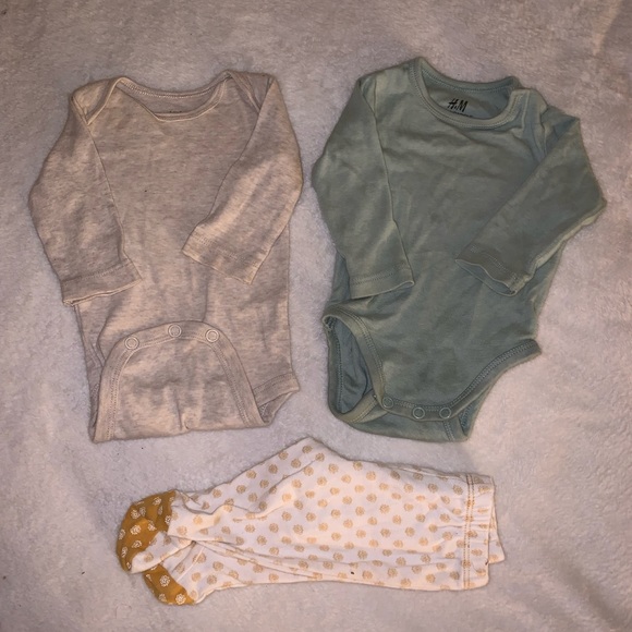Carter's Other - Newborn H&M Carter’s Baby Onesie Bottom Bundle